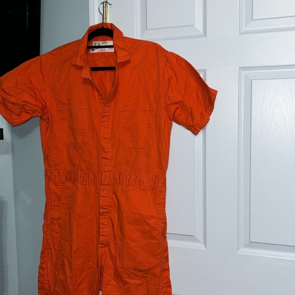 Vibrant Orange Men's Jumpsuit